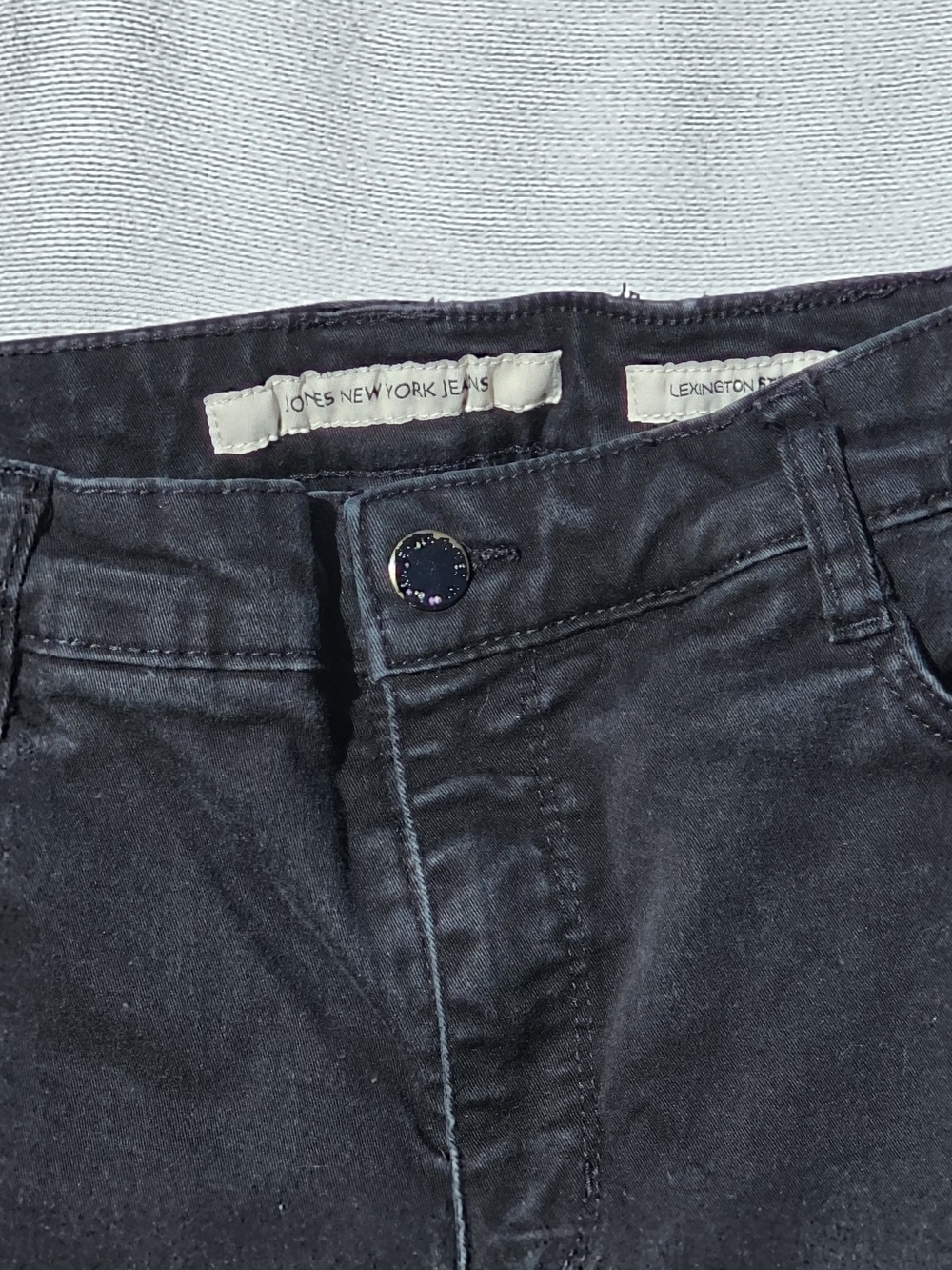 Jones New York Women's Black Straight-Leg Jeans - Picture 3 of 4